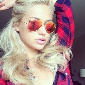 Ray-Ban Aviators Orange Flash